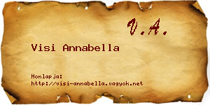 Visi Annabella névjegykártya